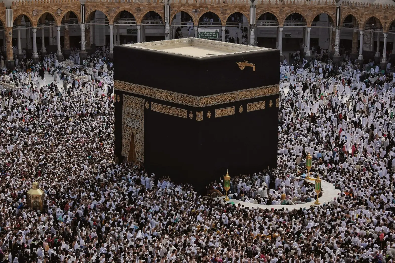 Minarets de la Grande Mosquée se détachant sur le ciel